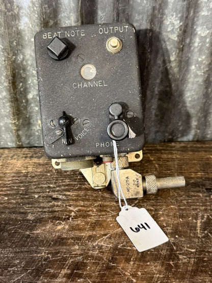 WWII U.S. Navy C-2/ARR-2 Aircraft Homing Receiver Control Box