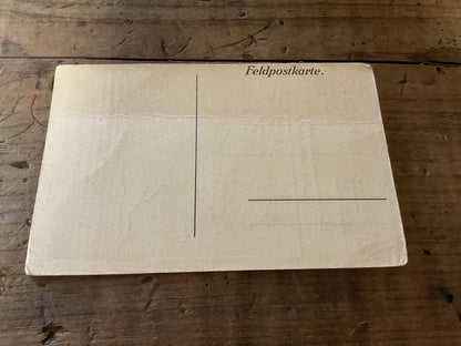 WWI Imperial German Bavarian Infantry Feldpostkarte-“Flying Bavarian Infantry Division” European Campaign Map Postcard