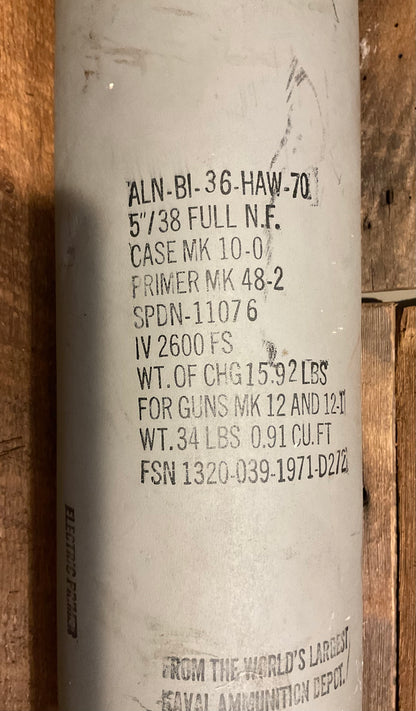 5” Tank Mk15 1944 Canister for US Naval Shell