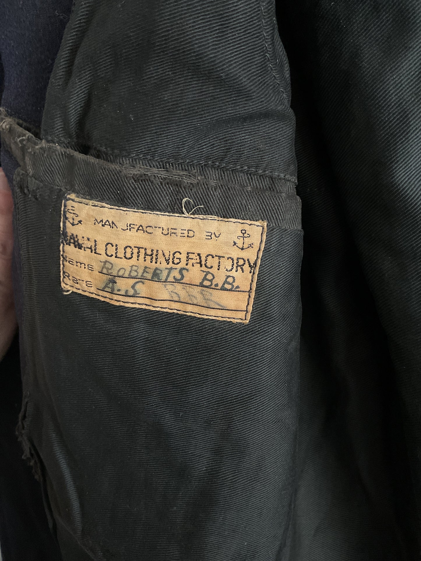 WWII US Naval Peacoat-Named