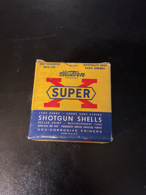 Vintage Western Super-X 16 Gauge Shotgun Shells — Full Box of 25