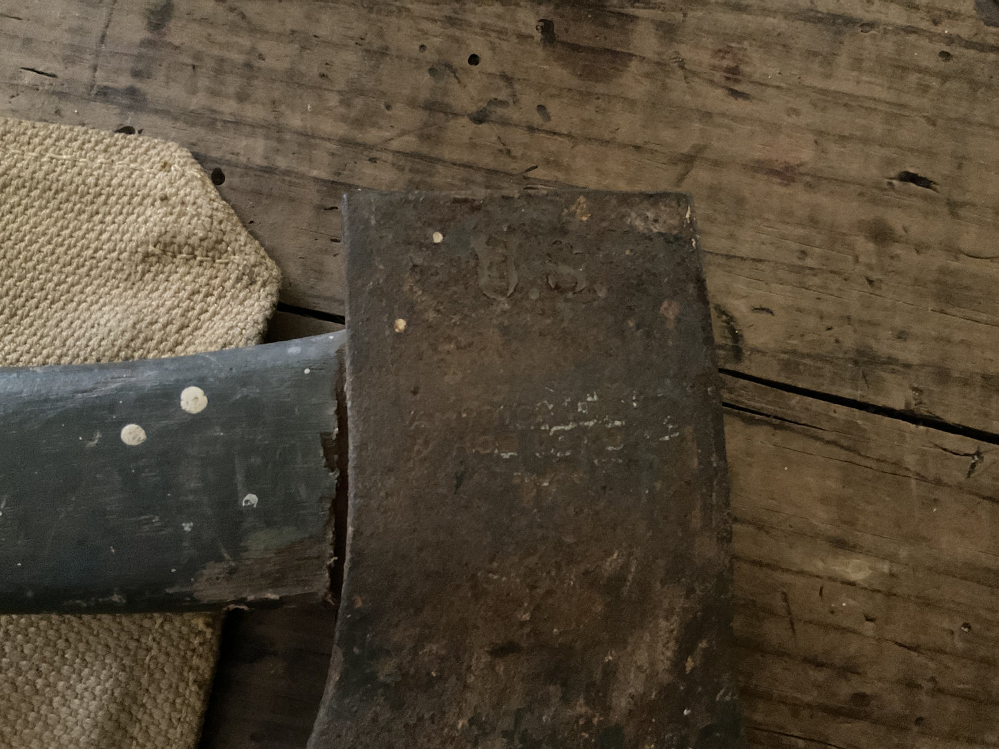 U.S. Military Field Hatchet-American Fork & Hoe Co.-Canvas Carrier with Original Markings