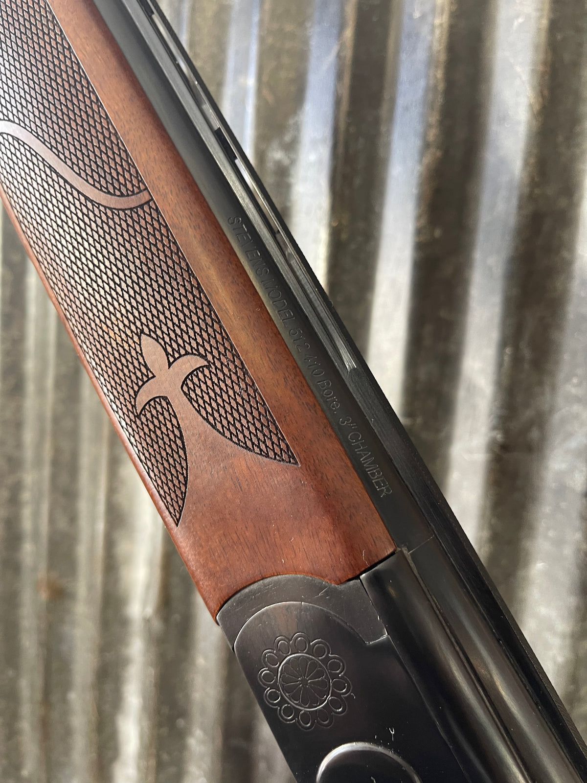 Stevens Model 512 Gold Wing .410 Bore Over/Under Shotgun – 3” Chambers