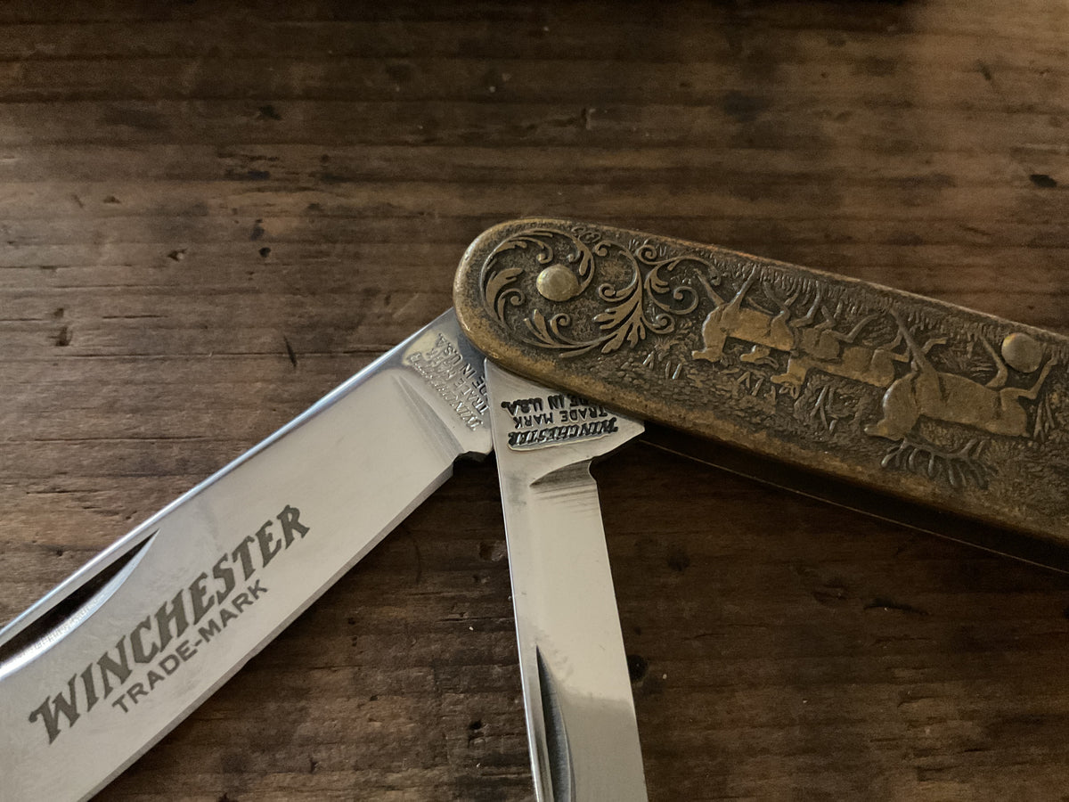 Winchester Model 1895 Two-Blade Pocket Knife with Original Box