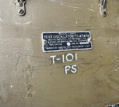 WWII Signal Corps Test Oscillator TS-47/APR