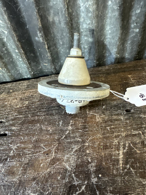 WWII U.S. Military Ceramic Feed-Through RF Insulator / Antenna Bulkhead Connector