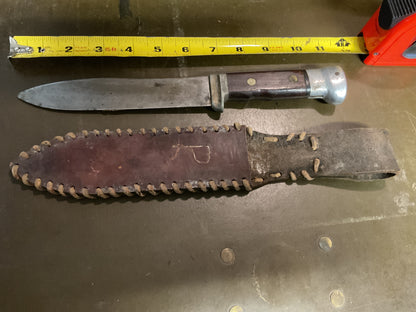WWII Theatre Knife (P) on sheath
