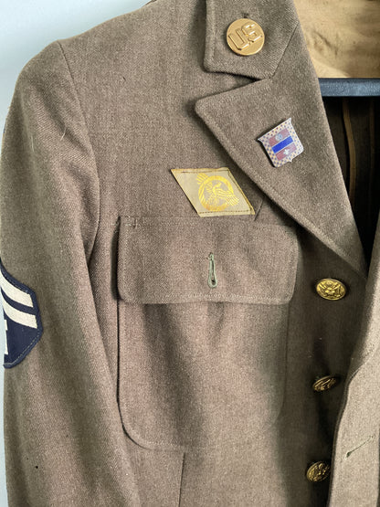 WWII 31st Infantry Jacket w/ Pins and Ribbons