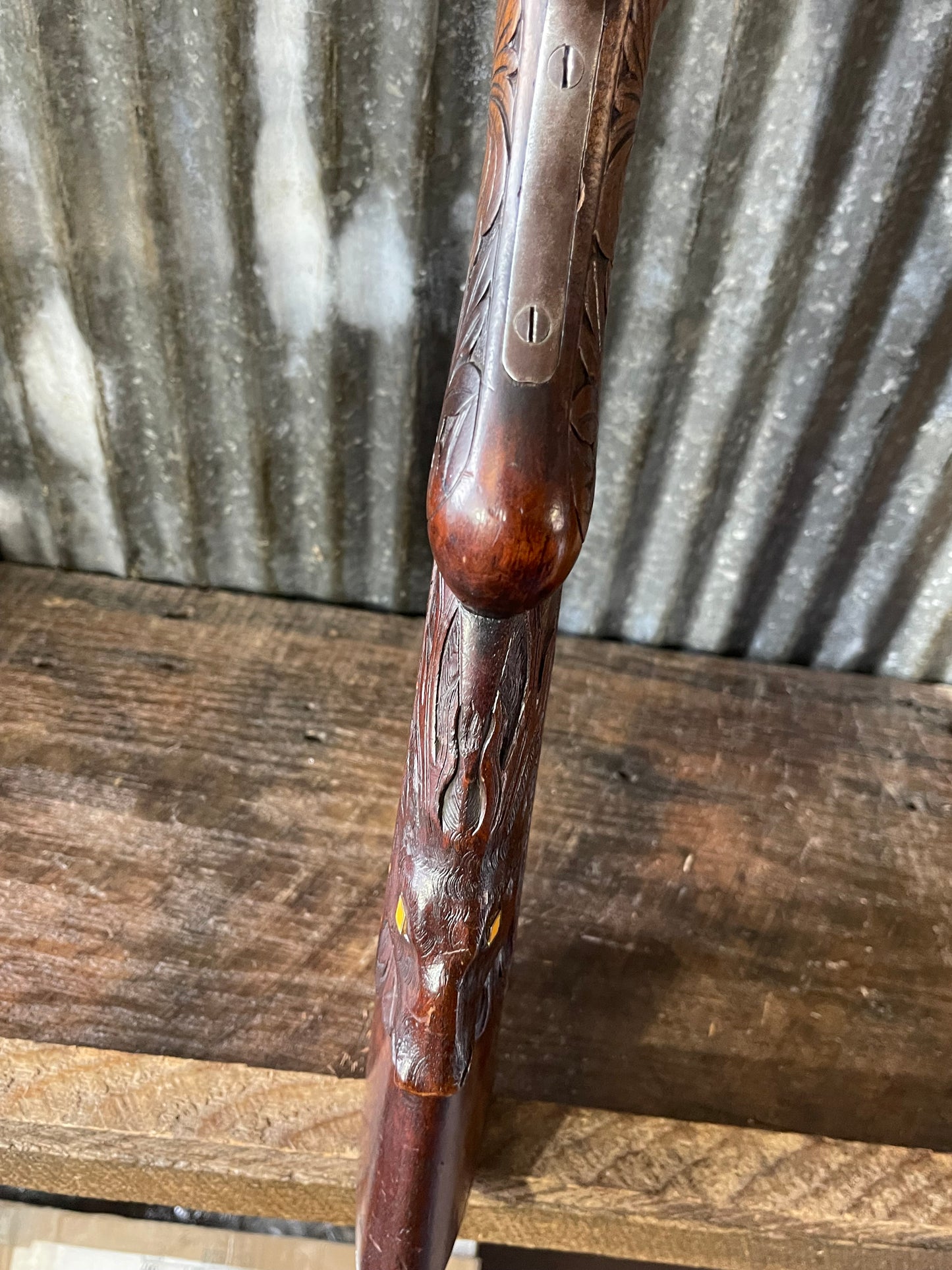Belgian Wilmot 16 Gauge Side-by-Side Shotgun – Hand Carved Stock – Antique Double Barrel