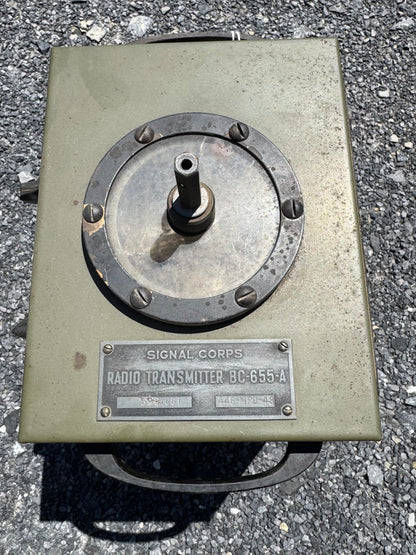 WWII-era U.S. Army Signal Corps Radio Transmitter BC-655-A