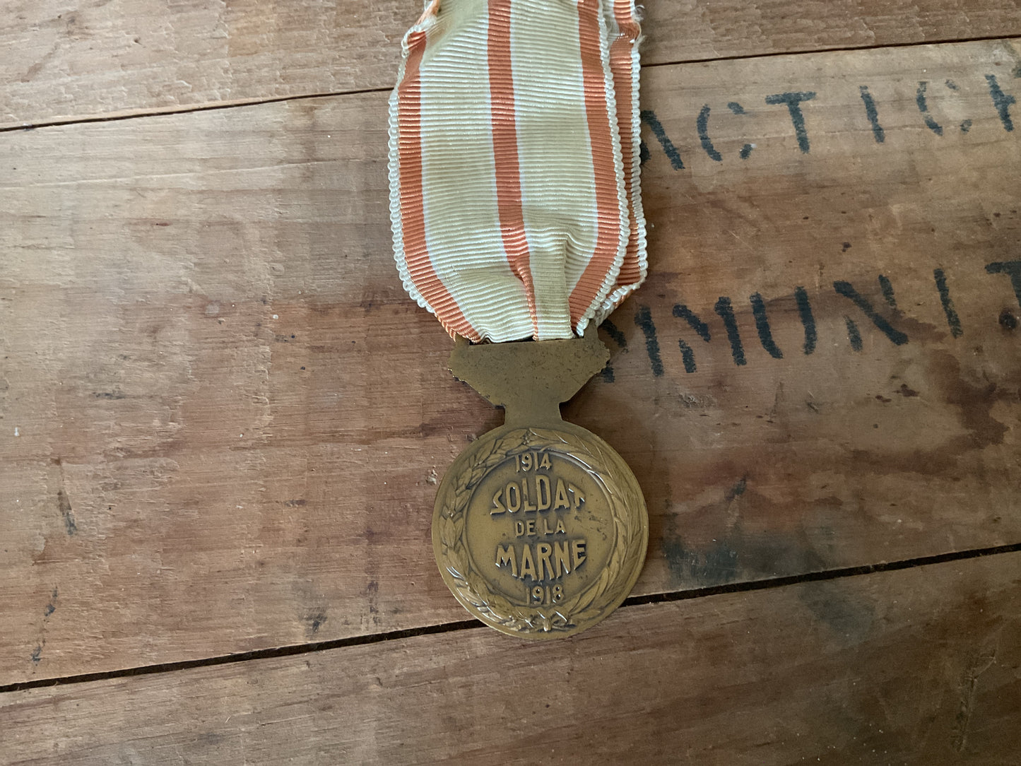 French WWI First & Second Battle of the Marine Award