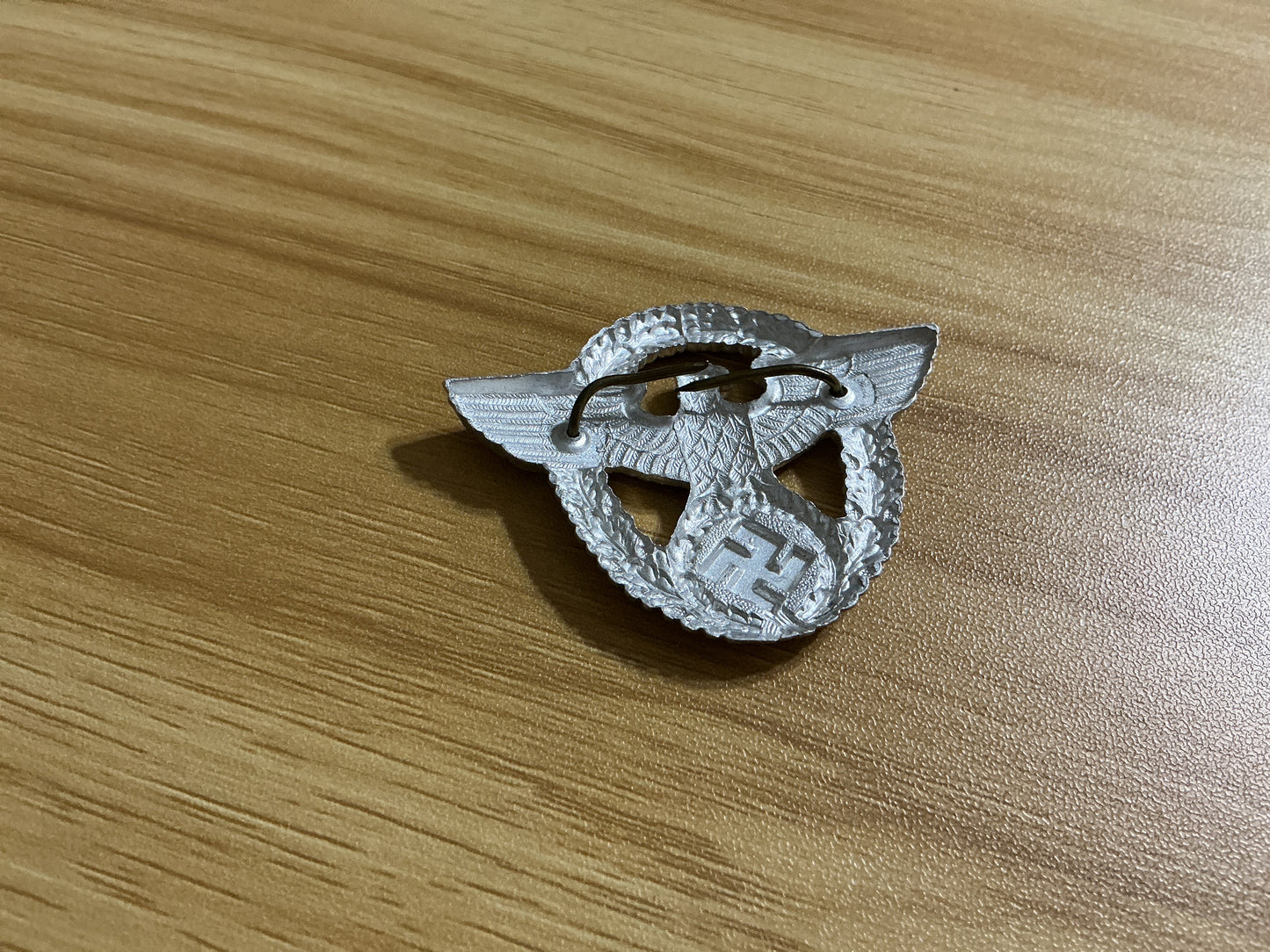 German Police-Style Cap Wreath & Eagle Insignia