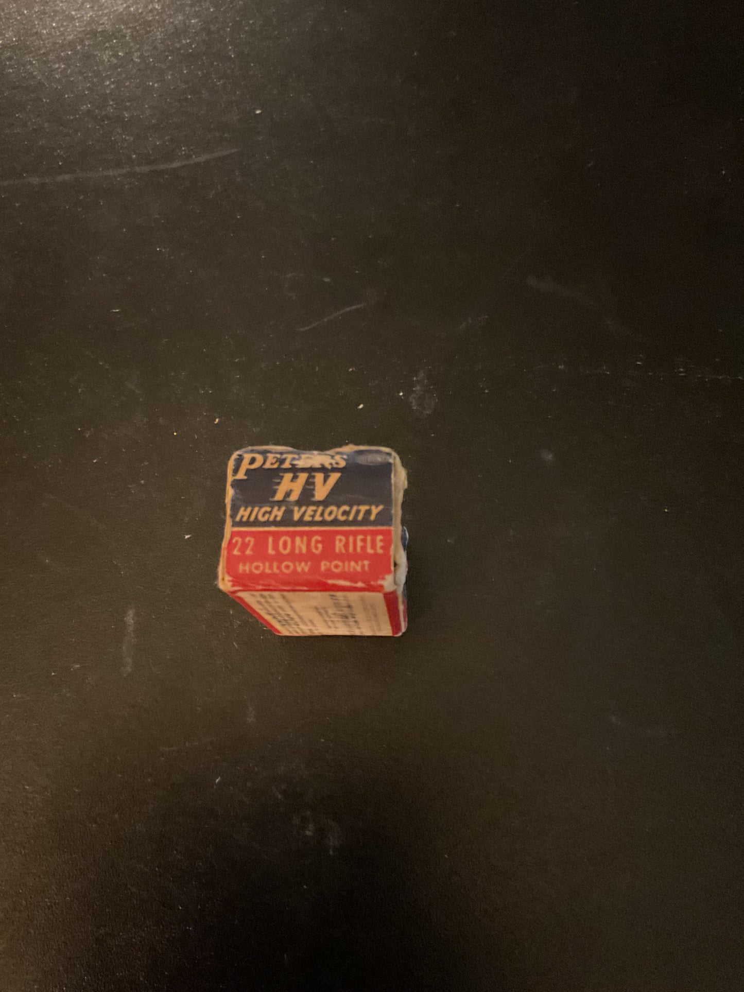 Vintage Peters High Velocity .22 Long Rifle Hollow Point Rimfire Cartridges — Full Box of 50