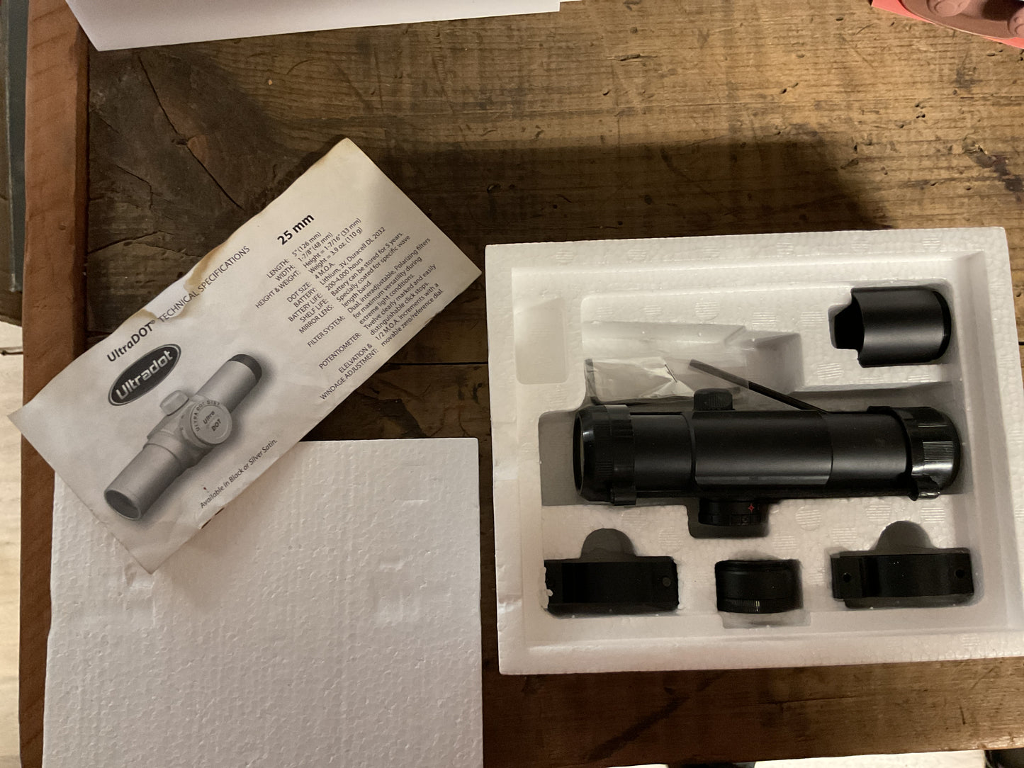 Ultradot 6 Series Matchdot II Red Dot Sight-Original Box 25mm Competition Optic