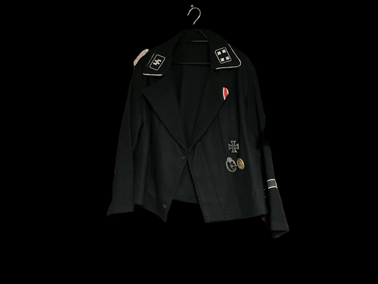 Repro WWII SS Panzer Coat with Medal & Insignias