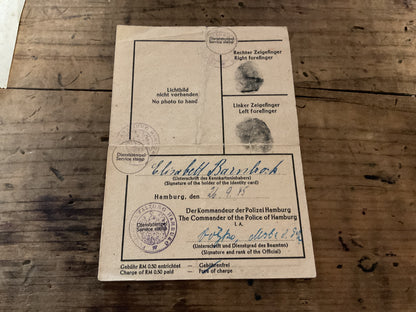 Elisabeth Barnbrock 1936 NS-Frauenschaft Dispute Archive-Hamburg-Wellingbuttel-Named WWII German Document Group