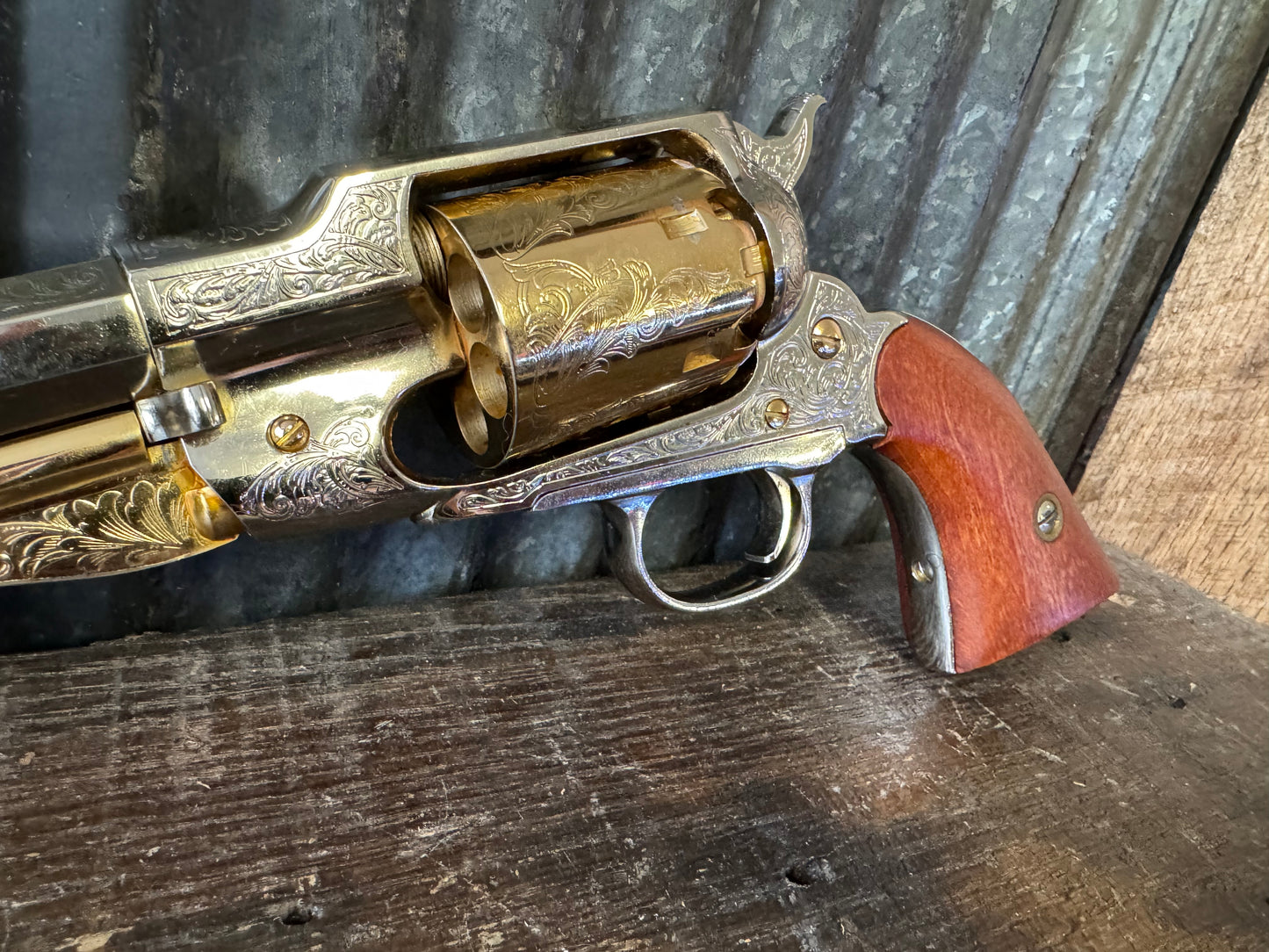 ASM Reproduction 1858 Remington Silver & Gold