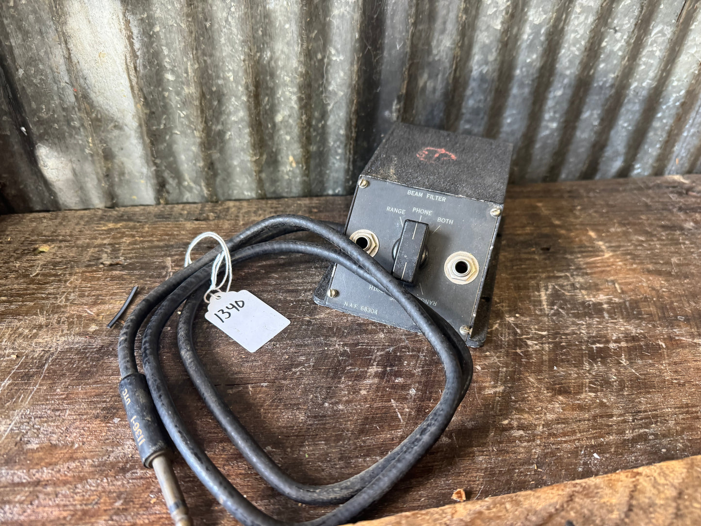 WWII U.S. Navy NAF 68304 Beam Filter Audio Control Unit