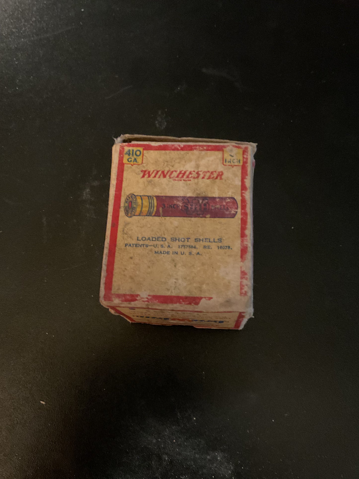 Vintage Winchester Super Speed .410 Gauge 3” Shot Shells — Full Box of 25