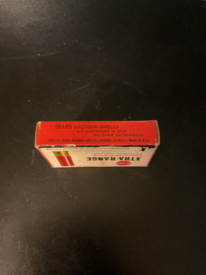 Vintage Sears Xtra-Range 12 Gauge 5-Round Shotgun Shell Box