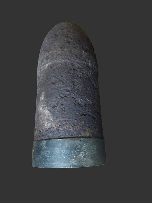 Confederate 7-Inch Broun Shell, Type 2 (BRN-SH-14), manufactured for the 7-inch Brooke Rifle, likely Selma Arsenal, Alabama, c.1863–1865.