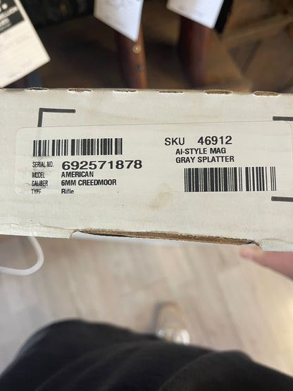 Ruger American Rifle – 6mm Creedmoor (Gray Splatter) – New in Box