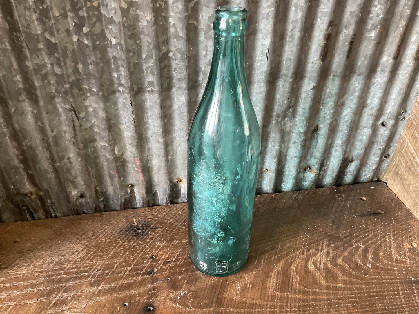 Japanese WWII Kirin Beer Bottle (Aqua Glass)