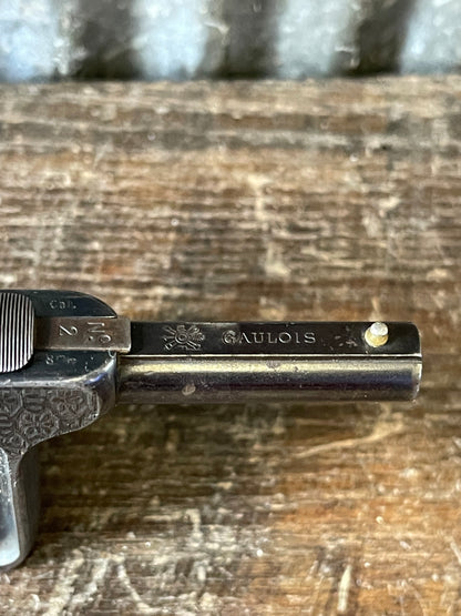 French Le Gaulois No. 2 Engraved 8mm Palm Pistol – Antique