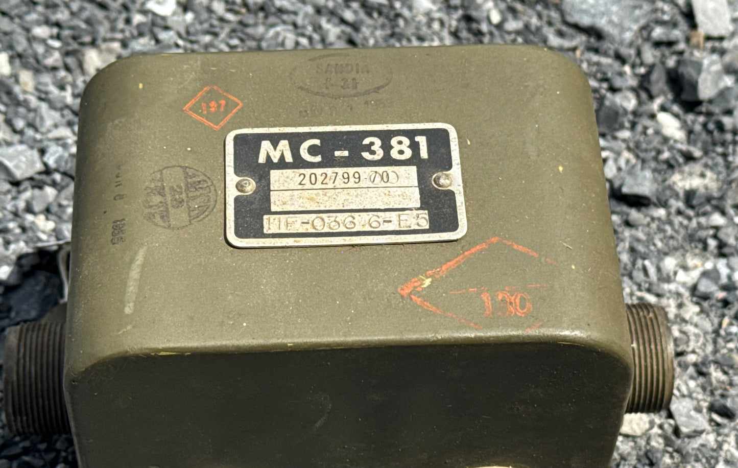 WWII MC-381 Aircraft Radio Microphone Control Box