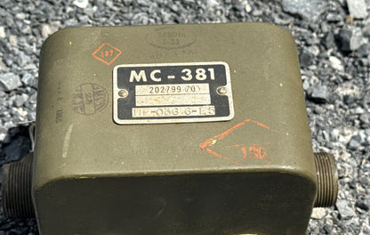 WWII MC-381 Aircraft Radio Microphone Control Box