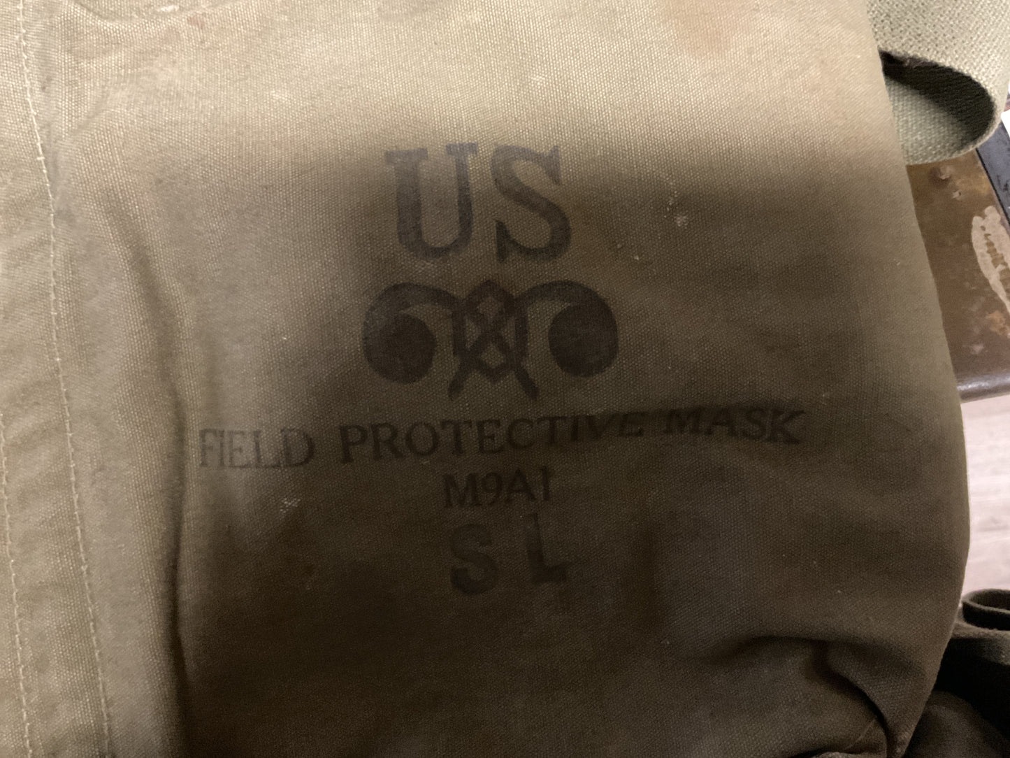 Post WWII US Gas Mask Bag