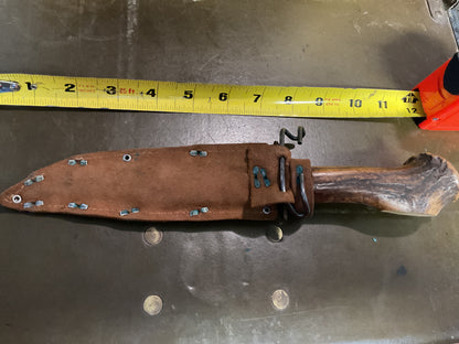 York Cutlery Solingen Germany Re-Handled Hunting Bowie