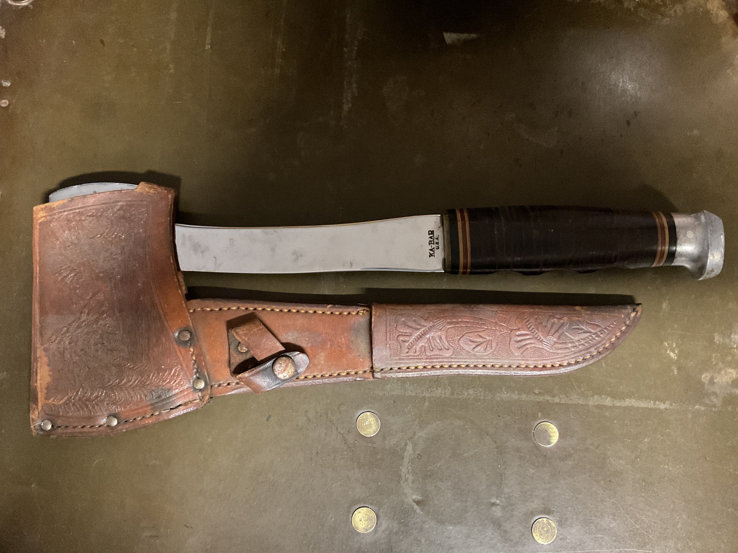 Ka-Bar Hatchet Missing Knife