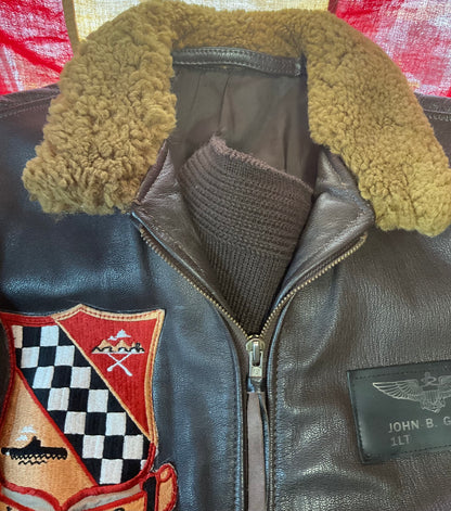 USMC Pilot G-1 Flight Jacket-Authentic and Identified to American Hero