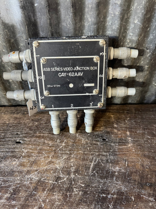 ASB Series Video Junction Box CAY-62AAV Military Aircraft Radar Electronics Junction Box