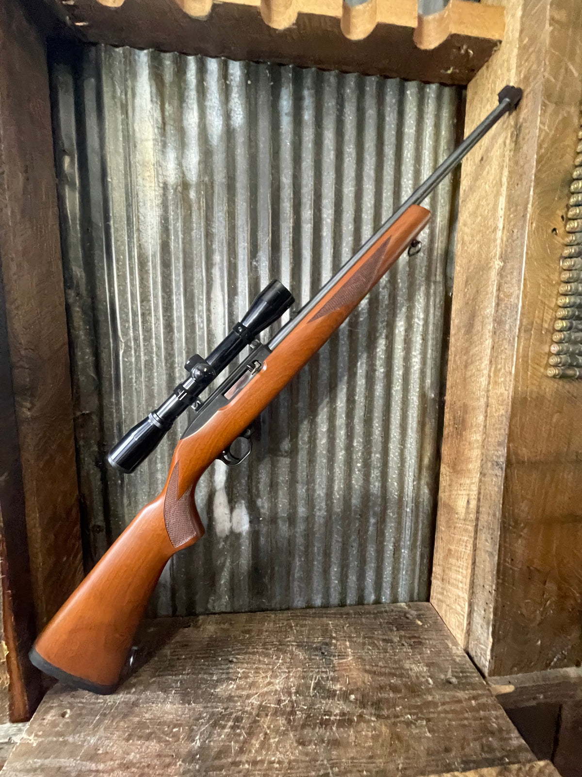Ruger 10/22 .22 LR – Older Production – Bushnell Sportview Scope – Wood Stock