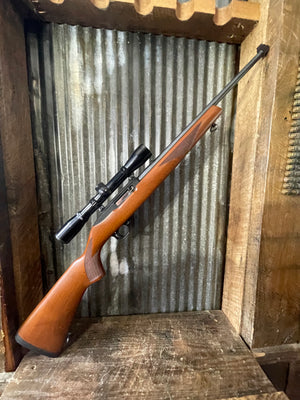 Ruger 10/22 .22 LR – Older Production – Bushnell Sportview Scope – Wood Stock