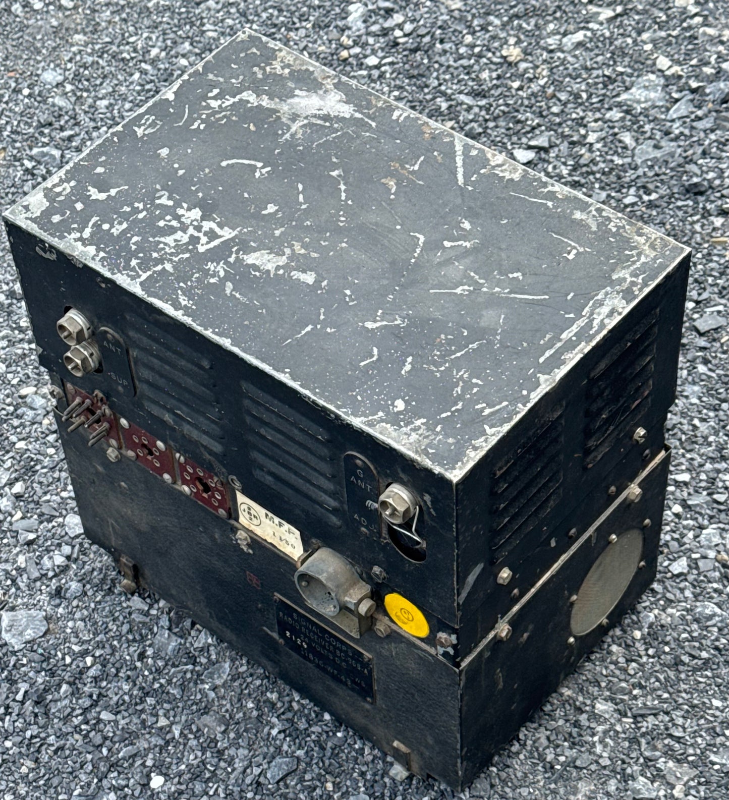 WWII SIGNAL CORPS RADIO RECEIVER BC-966-A