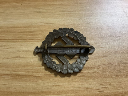 SA-Sports Badge (SA-Sportabzeichen) Stick Pin-Karl Hensley, Pforzheim