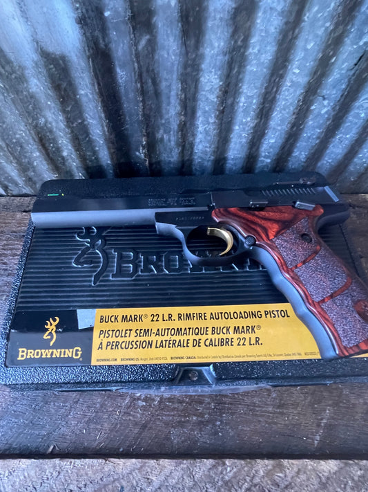 Browning Buck Mark UDX – .22 LR – Like New in Box – 3 Magazines – Case
