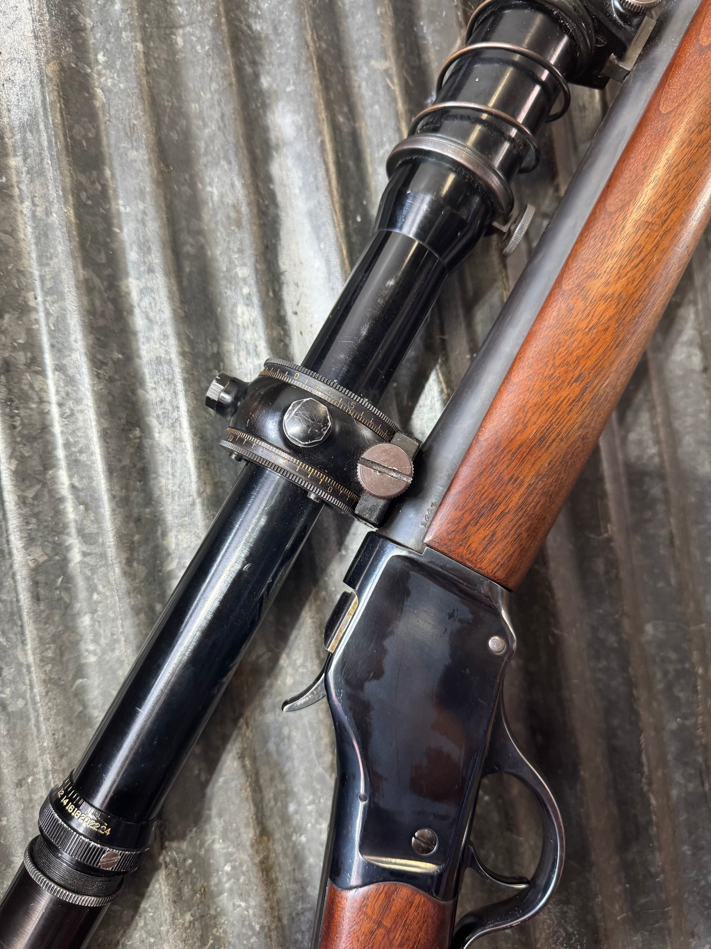 Custom Winchester 1885 High Wall Target Rifle – .225 Winchester – Heavy Barrel – B&L Balvar 24 Scope