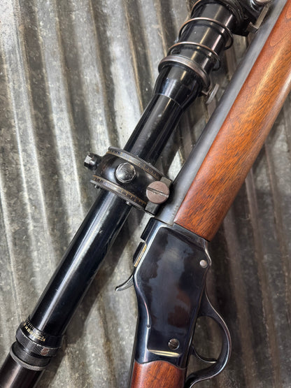 Custom Winchester 1885 High Wall Target Rifle – .225 Winchester – Heavy Barrel – B&L Balvar 24 Scope