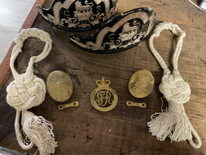 Repro British Cap Plates & Butler’s Ranger’s Insignia Grouping