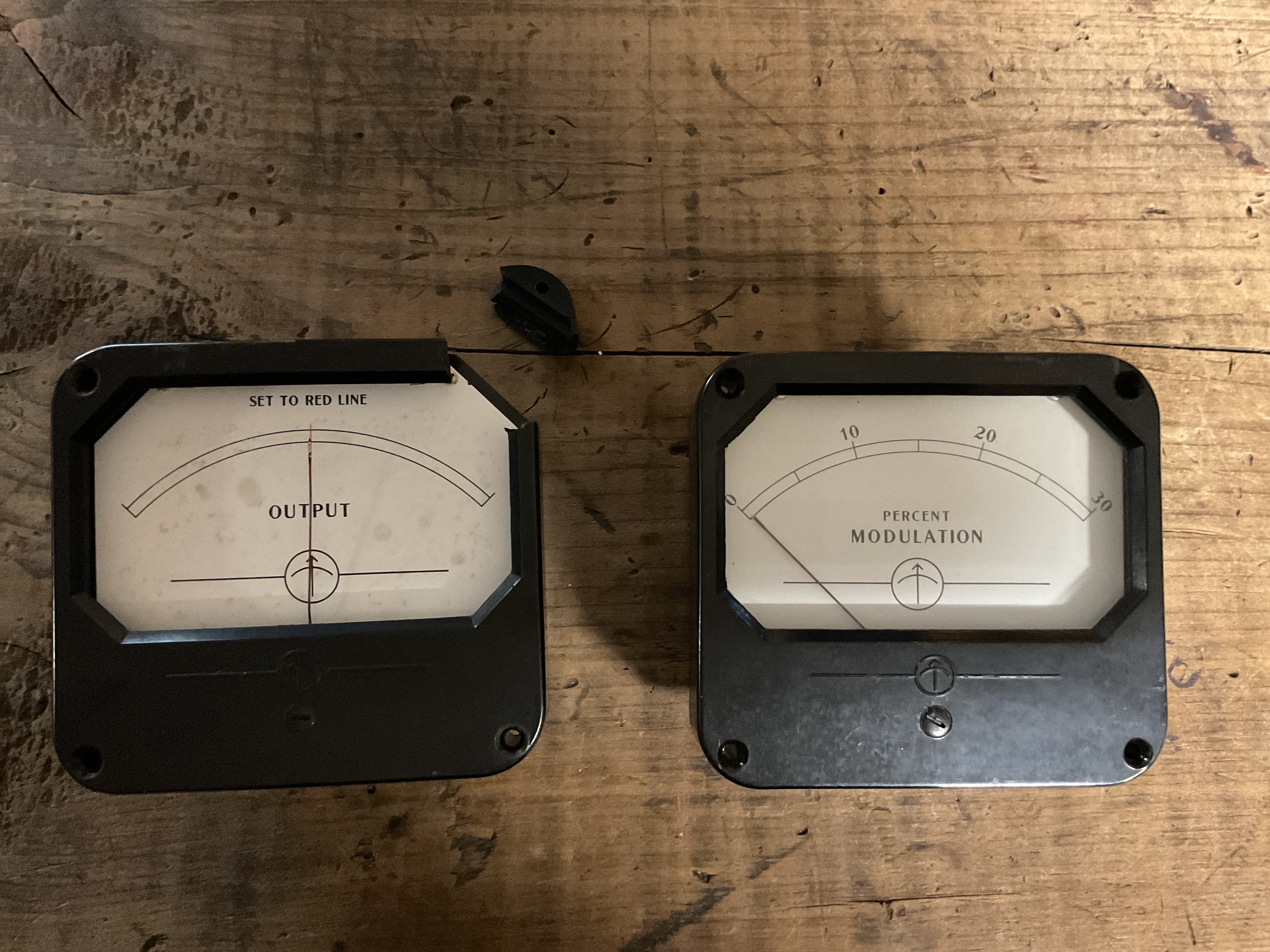 WWII U.S. Military Panel Meters-Output & Percent Modulation Gauges ...