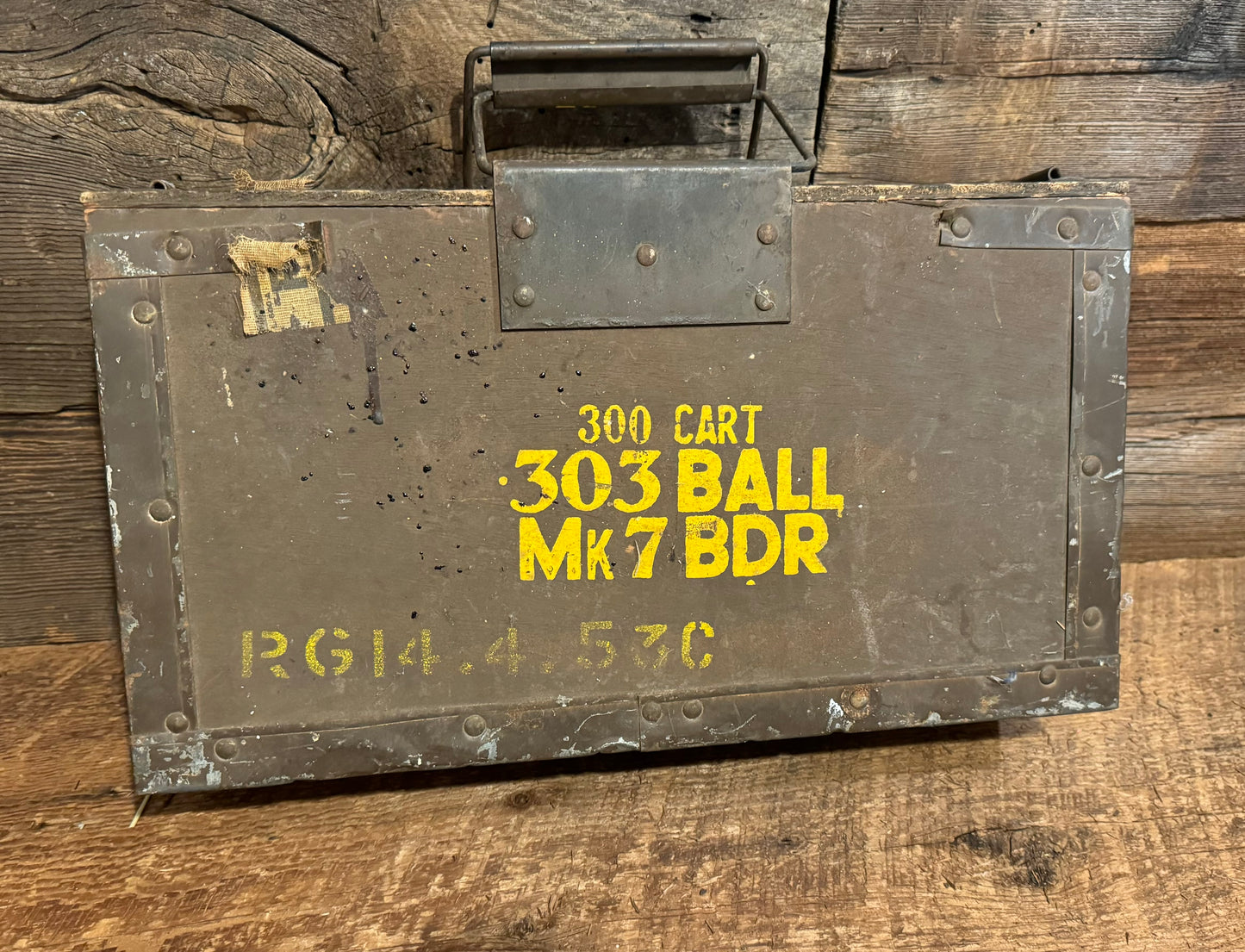 British .303 Ball Mk7 Ammo Box