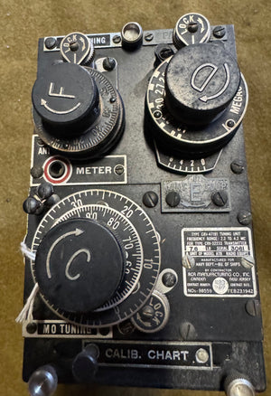 WWII U.S. Navy CRV-47191 Radio Tuning Unit (RCA – 1942)