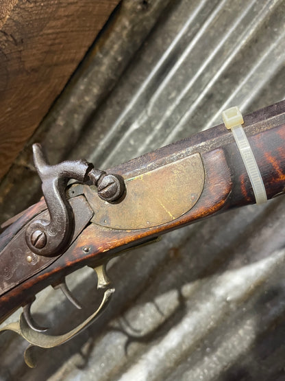 Pennsylvania Long Rifle Parts Lot – 3 Antique Muzzleloaders – Named Barrels