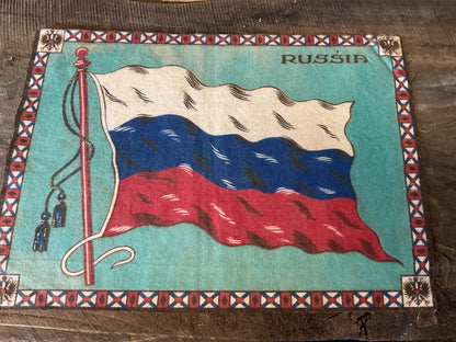 WWI Tobacco Felt Flag (approx 11x8)