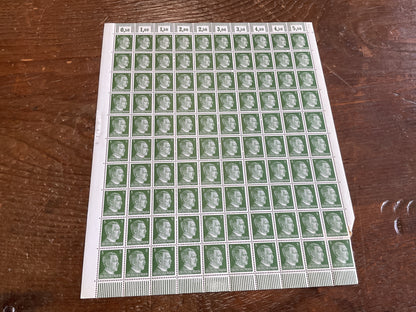 German Postage Stamps “green 5”