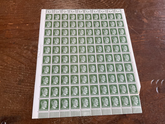 German Postage Stamps “green 5”